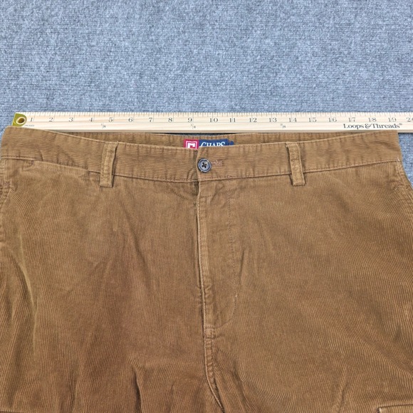 Chaps‎ Mens Corduroy Cargo Pants W38 L30 Brown Cotton Blend Casual Relaxed - Picture 4 of 8